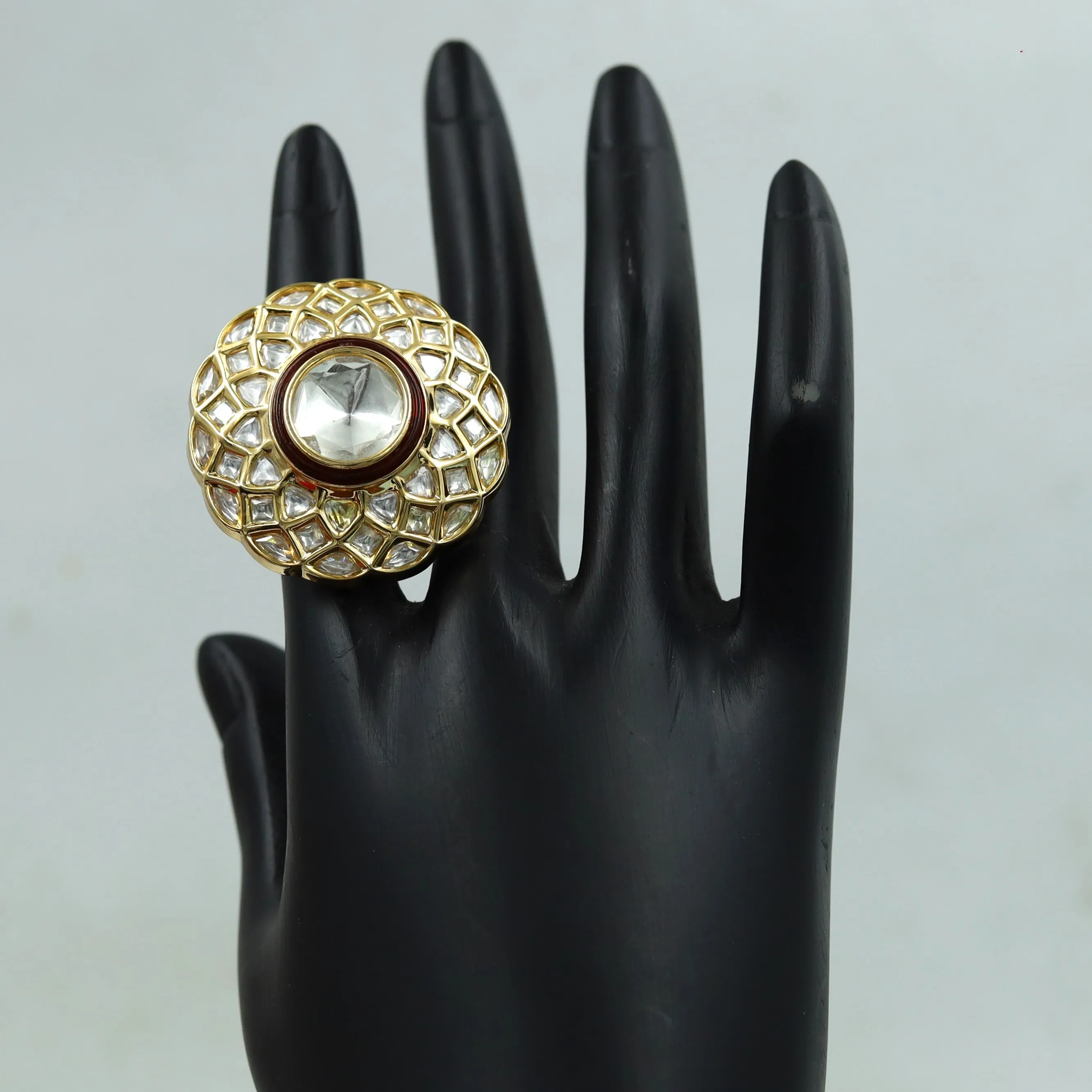 Kundan Adjustable Ring 6505-28