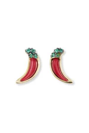 Mini Chili Pepper Stud Earrings