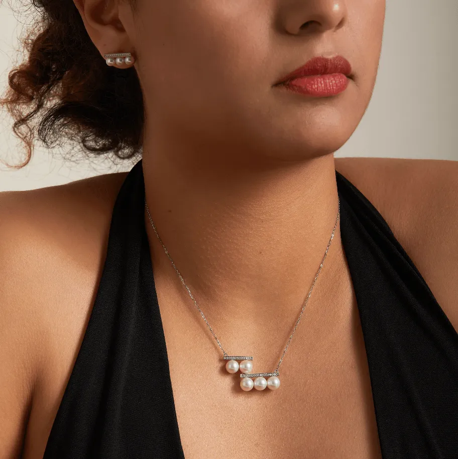 Musical Note Pearl Necklace