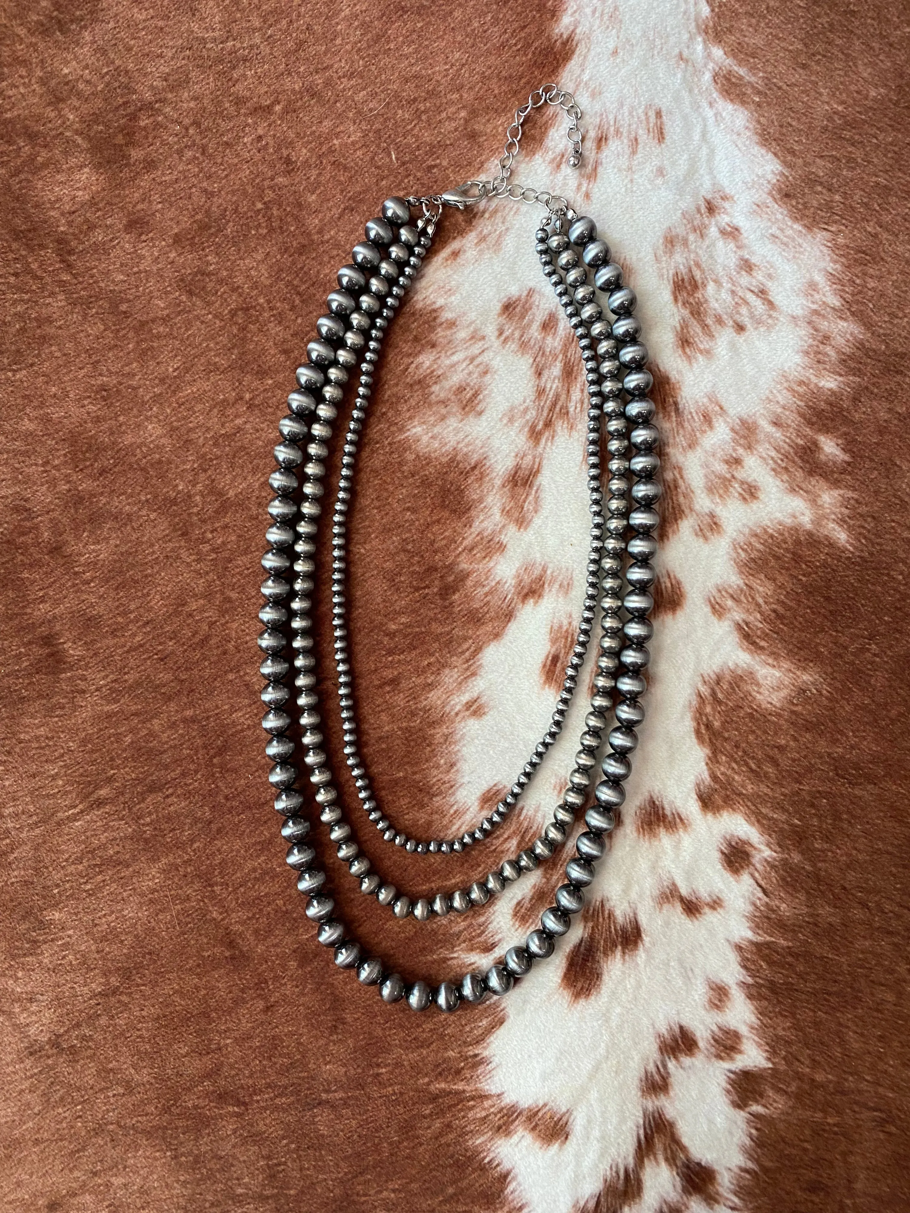 Nadine Navajo Pearl Layered Necklace