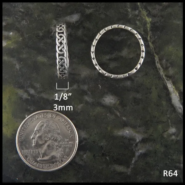 Narrow Josephine's Knot Ring in Silver