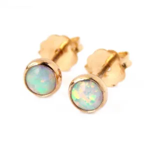 Opal Stud Earrings - Sterling Silver or Gold-filled