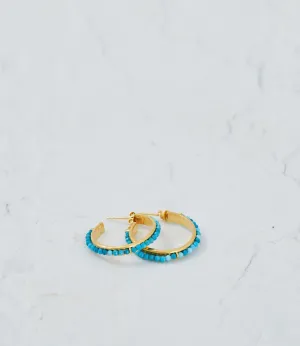 Patara Life Turquoise Hoop Earring