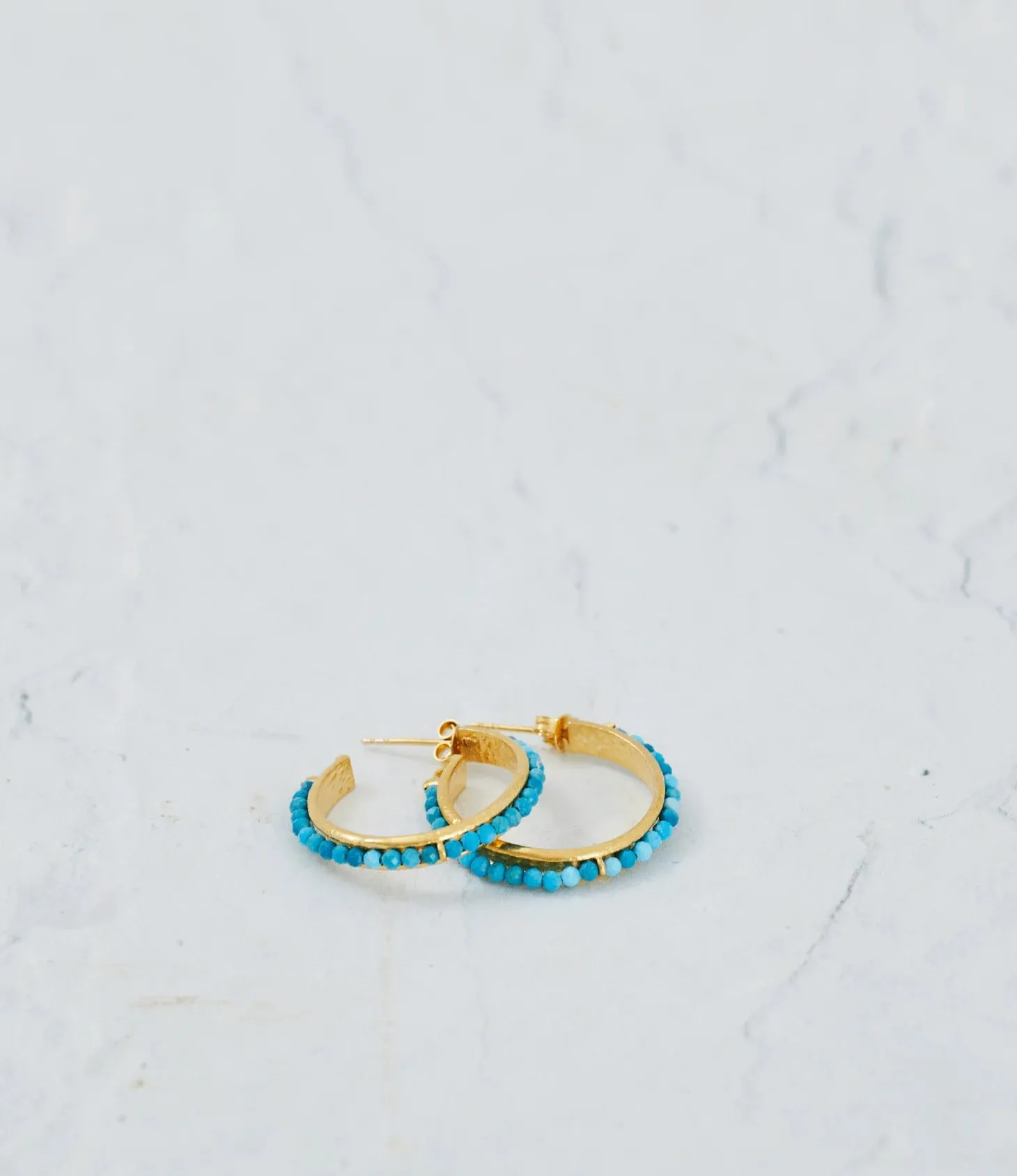Patara Life Turquoise Hoop Earring