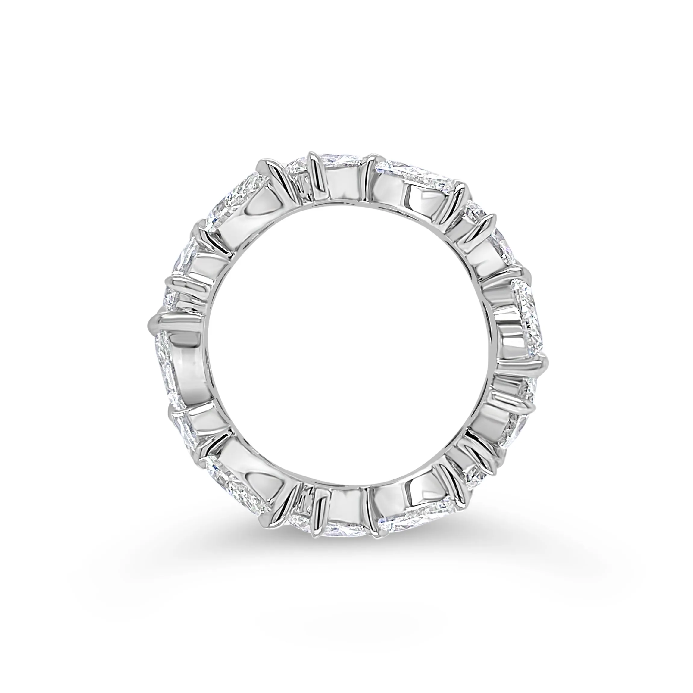 Pear-Shaped Diamond Eternity Band
