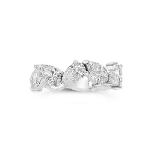 Pear-Shaped Diamond Eternity Band
