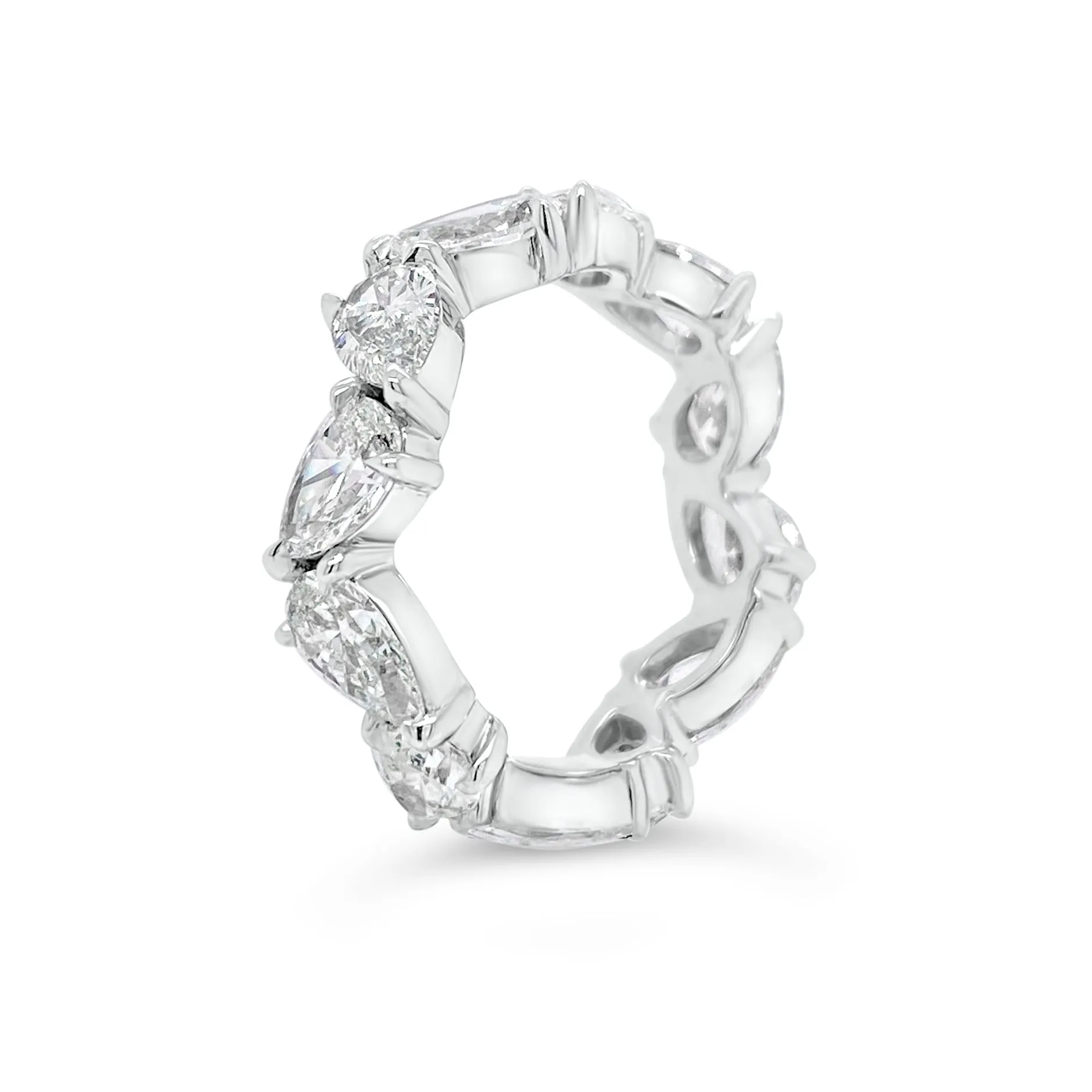 Pear-Shaped Diamond Eternity Band