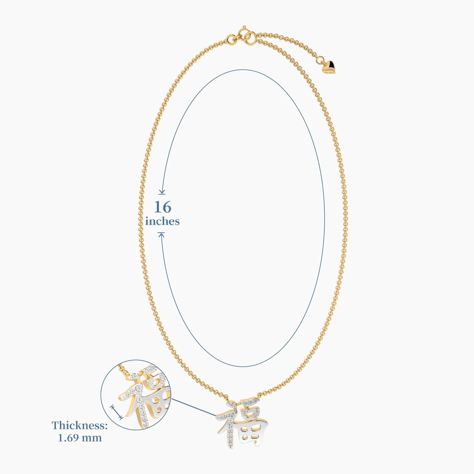 Peranakan Blessings Diamond Necklace