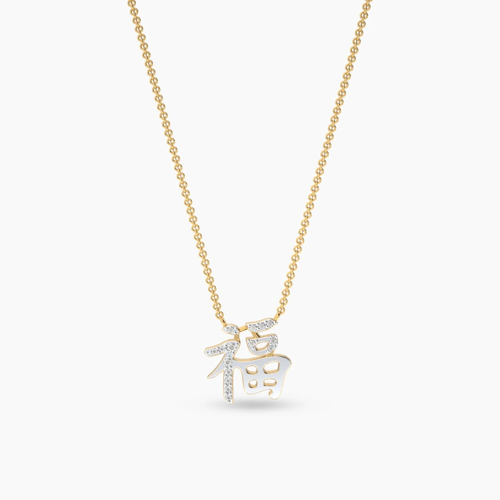 Peranakan Blessings Diamond Necklace