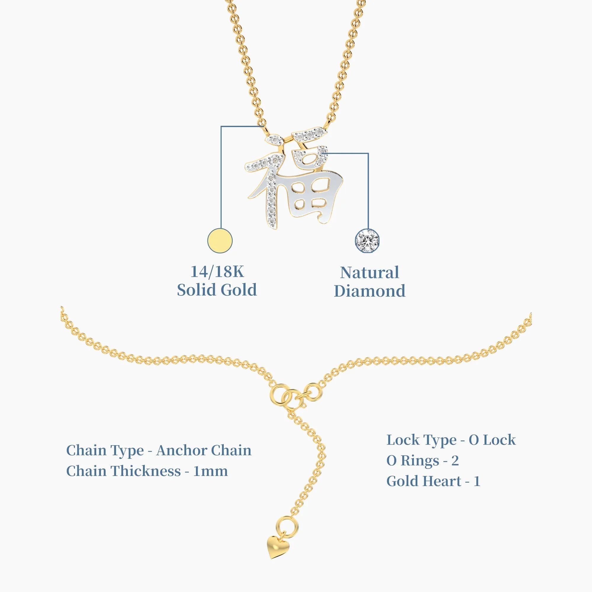 Peranakan Blessings Diamond Necklace