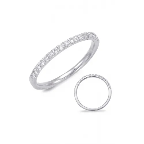 S Kashi & Sons Prong Set Wedding Band EN7597-BWG