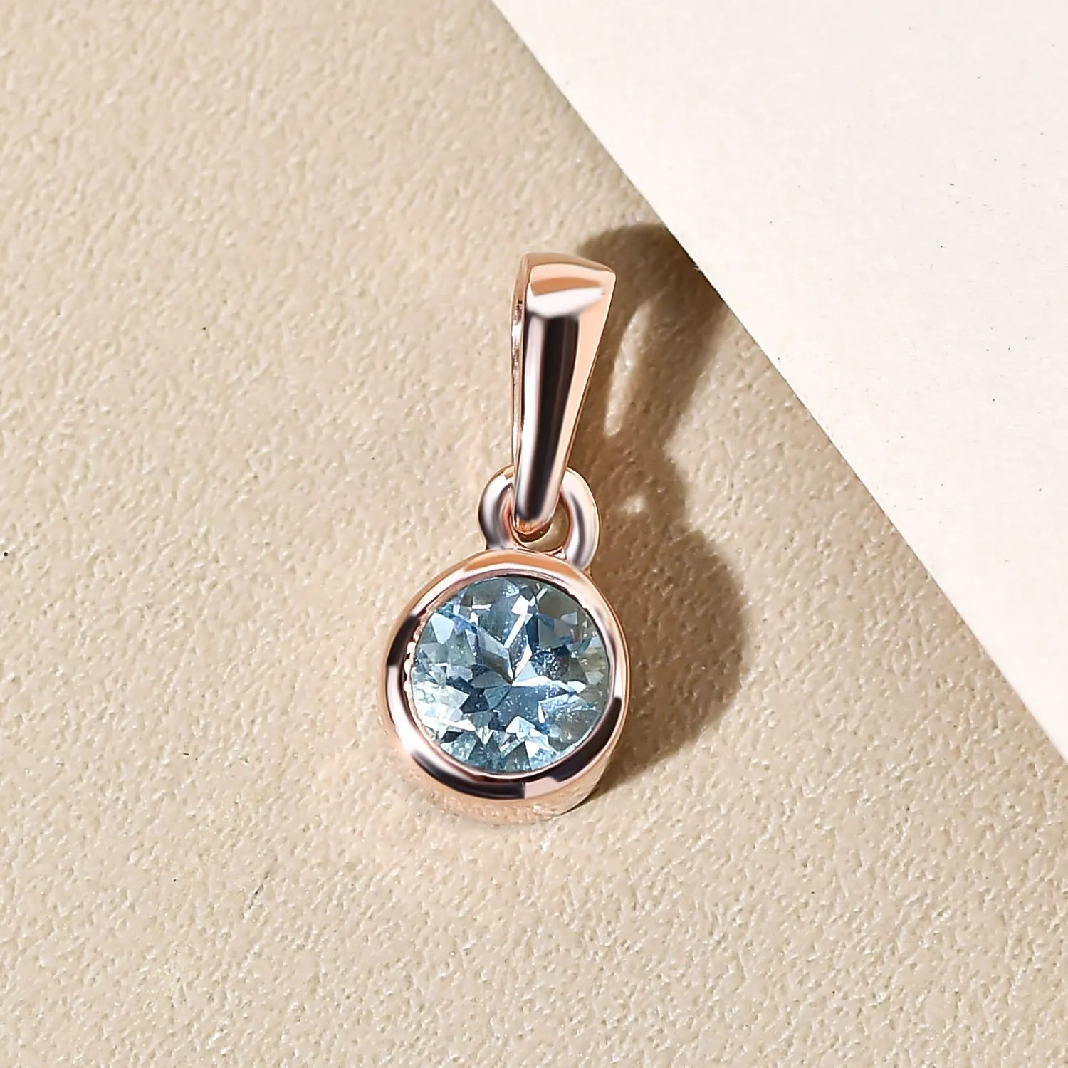 Solitaire Birthstone Charm Pendant
