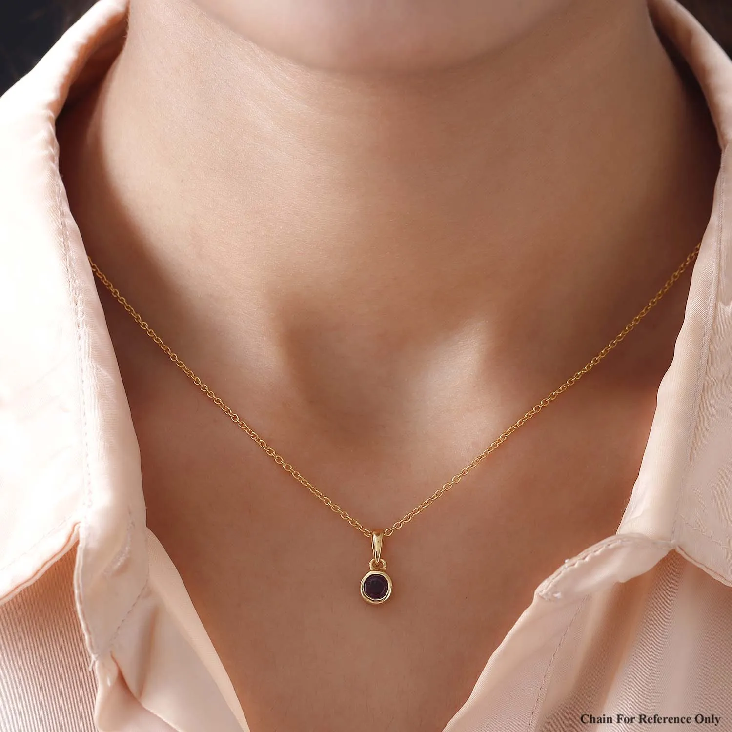Solitaire Birthstone Charm Pendant
