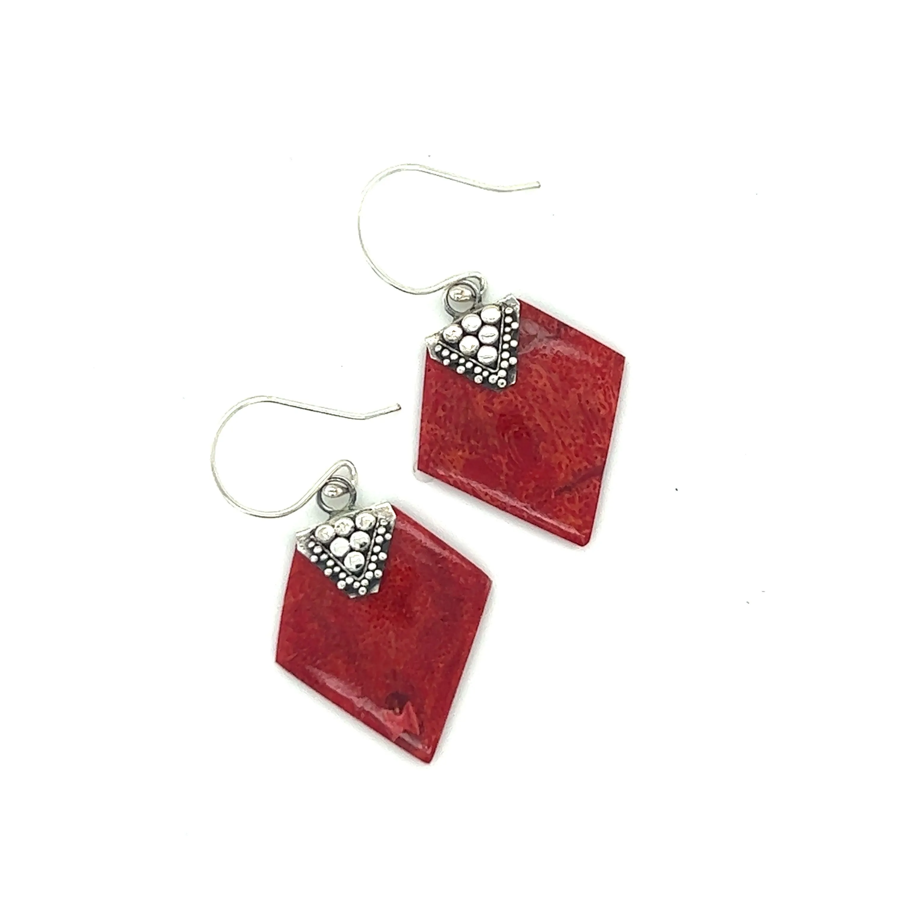 Sponge Coral Diamond Earring
