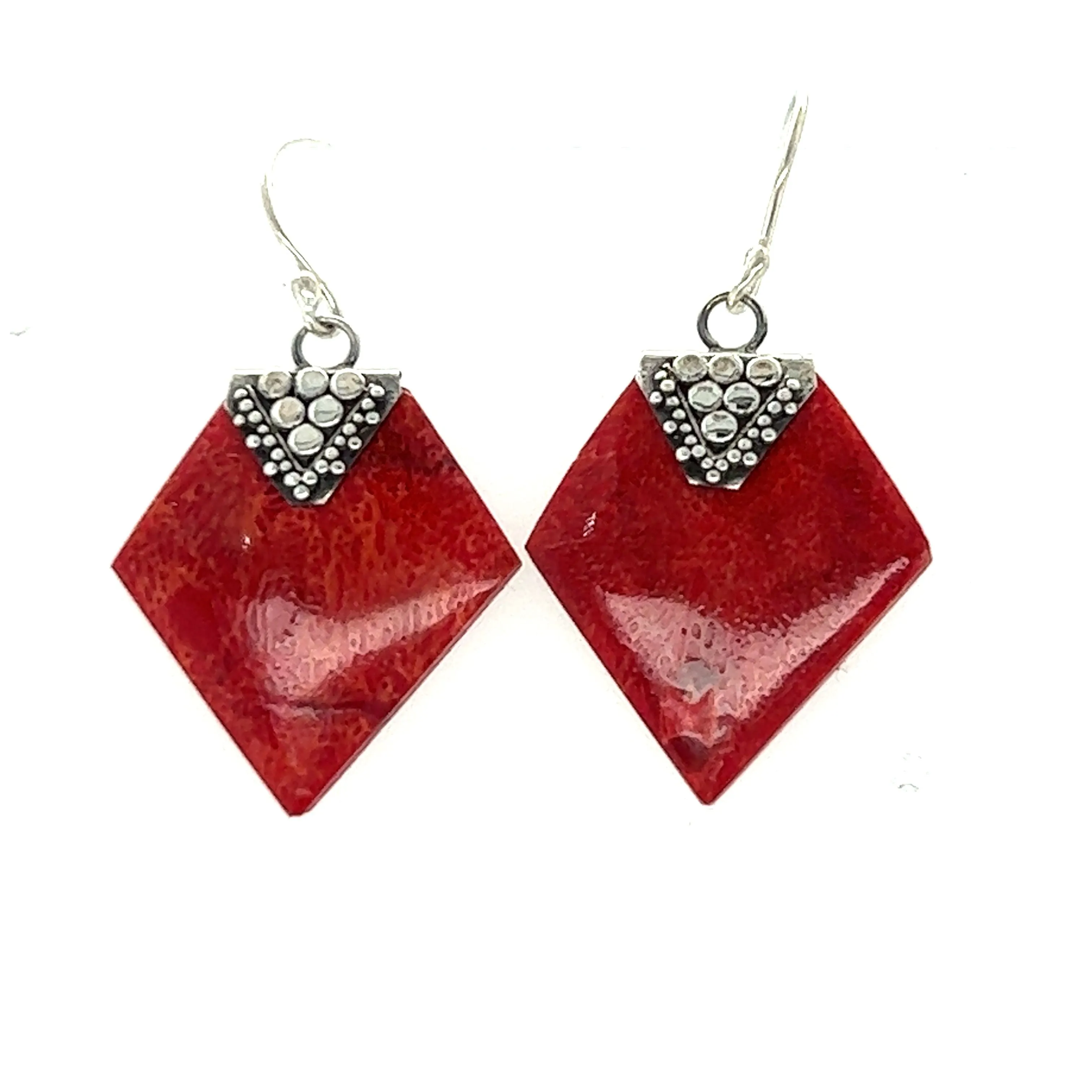 Sponge Coral Diamond Earring