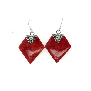 Sponge Coral Diamond Earring