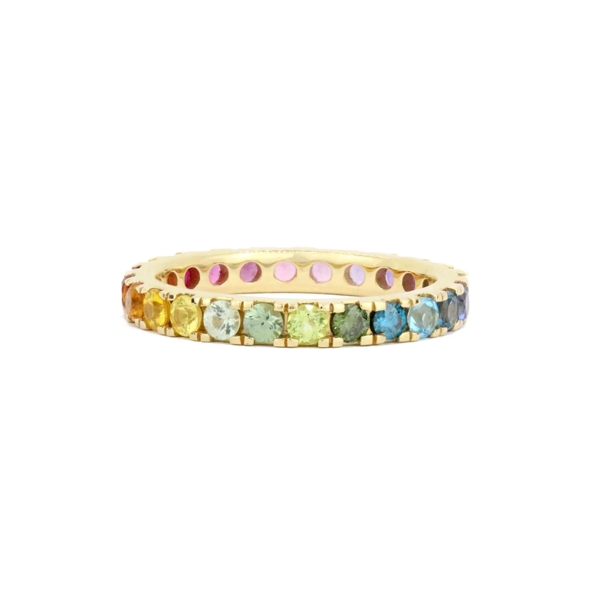The Jumbo 14K Gemstone Eternity Band