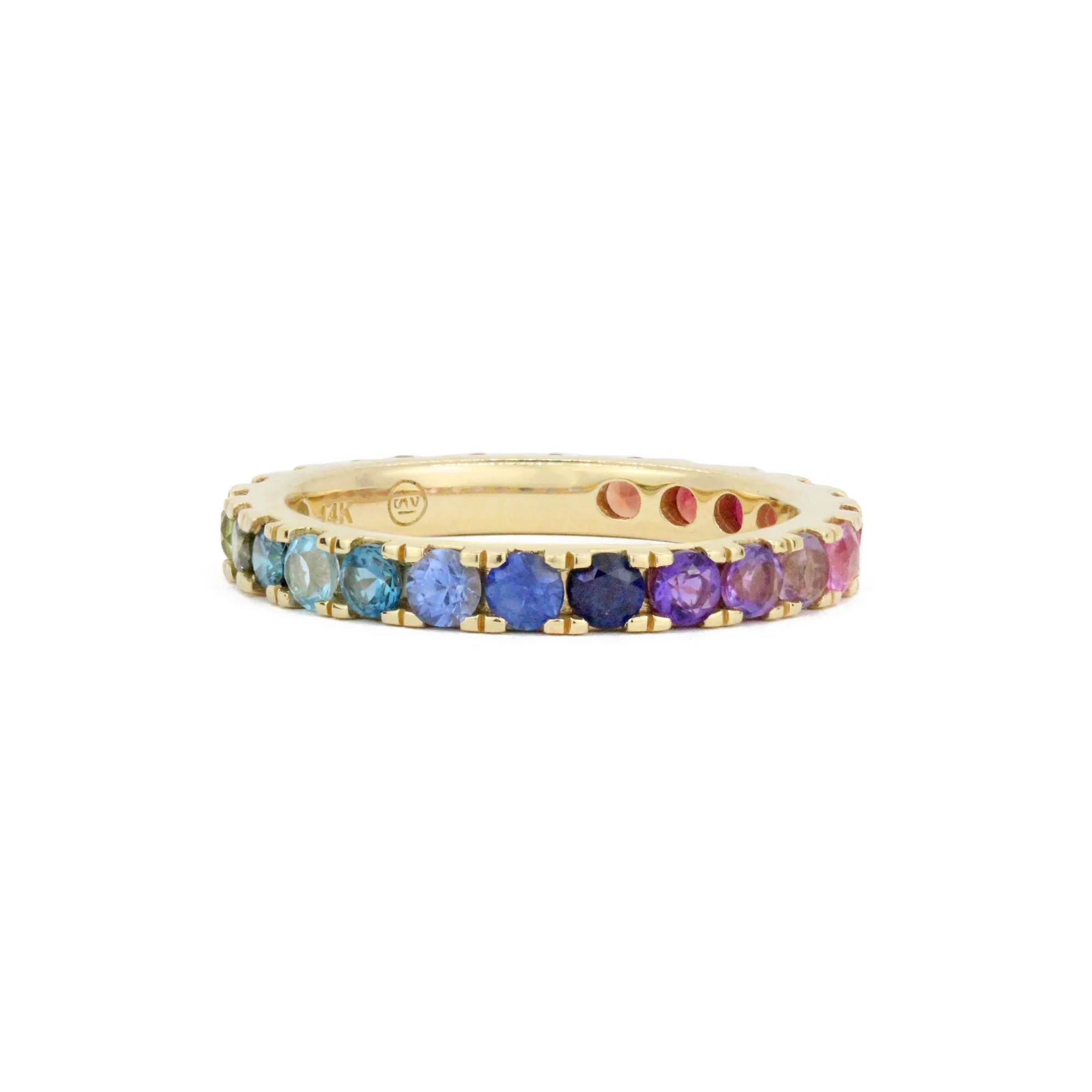 The Jumbo 14K Gemstone Eternity Band
