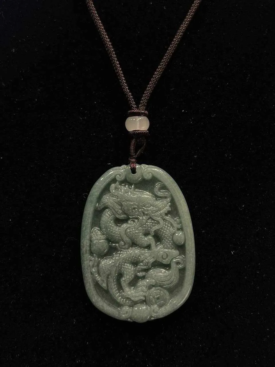 THE VAULT | Premium Natural Myanmar Jadeite Dragon Necklace