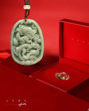 THE VAULT | Premium Natural Myanmar Jadeite Dragon Necklace