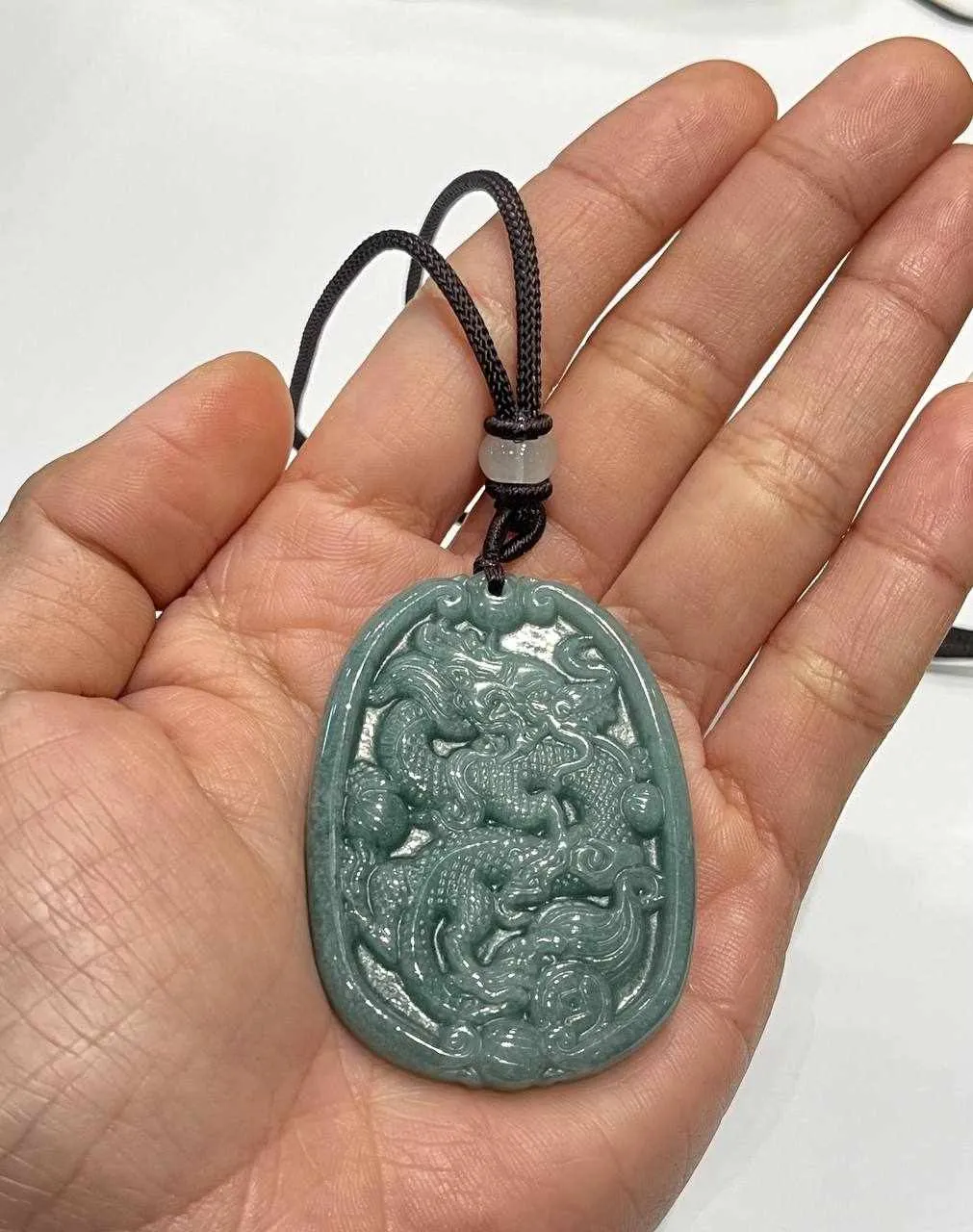 THE VAULT | Premium Natural Myanmar Jadeite Dragon Necklace