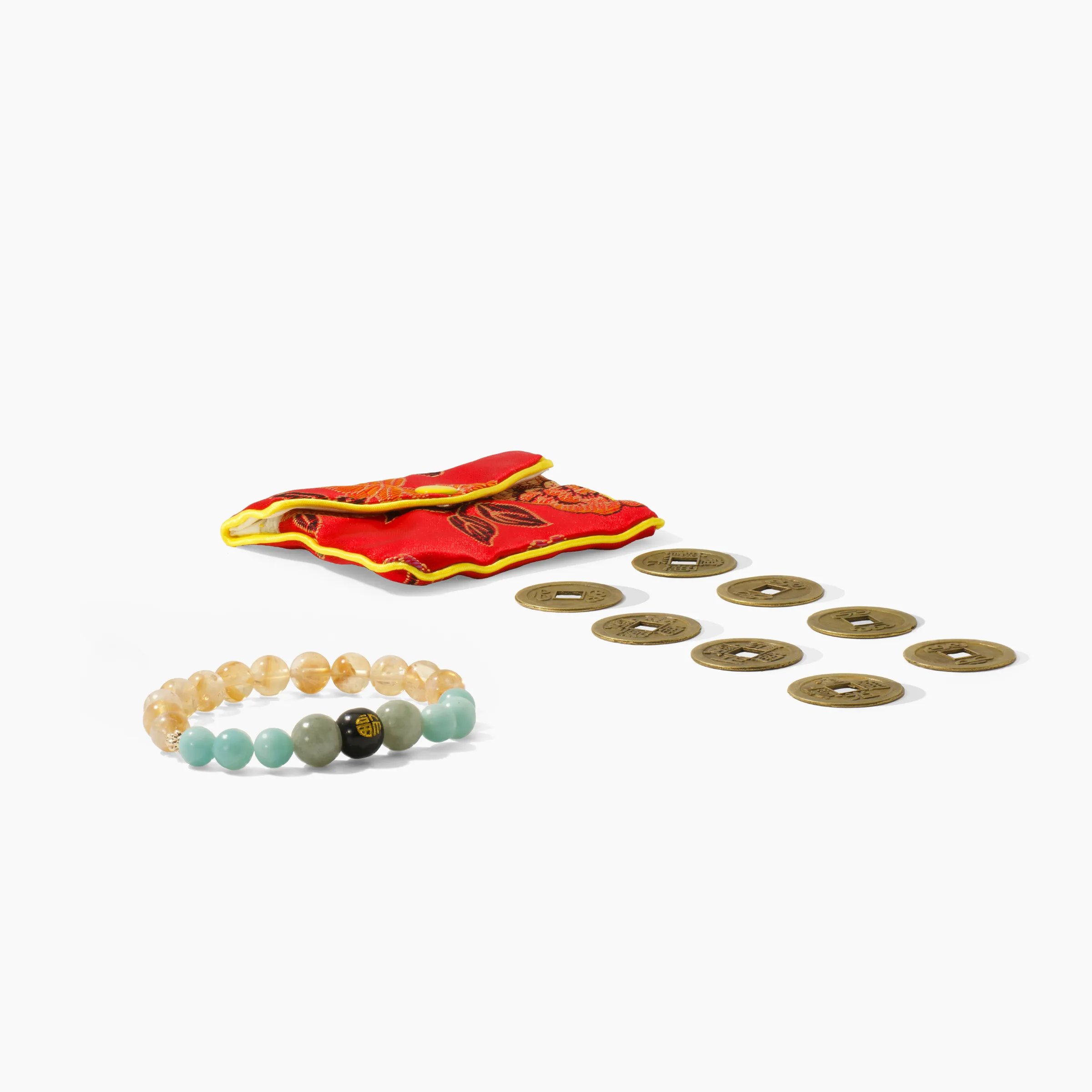 Wealth & Luck Crystal Bracelet Aquamarine