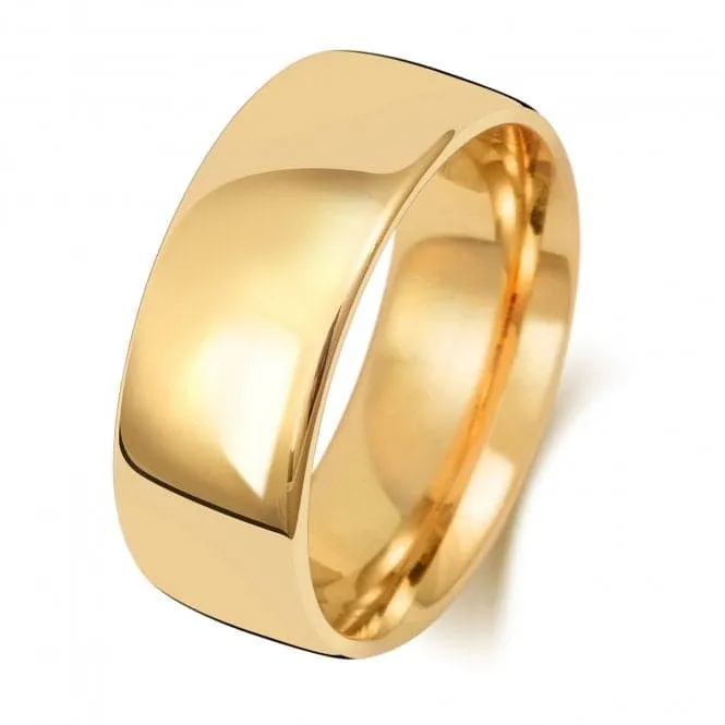 Wedding Band 9K Slight Court 8 mm-1.8 Wedding  Ring W118H