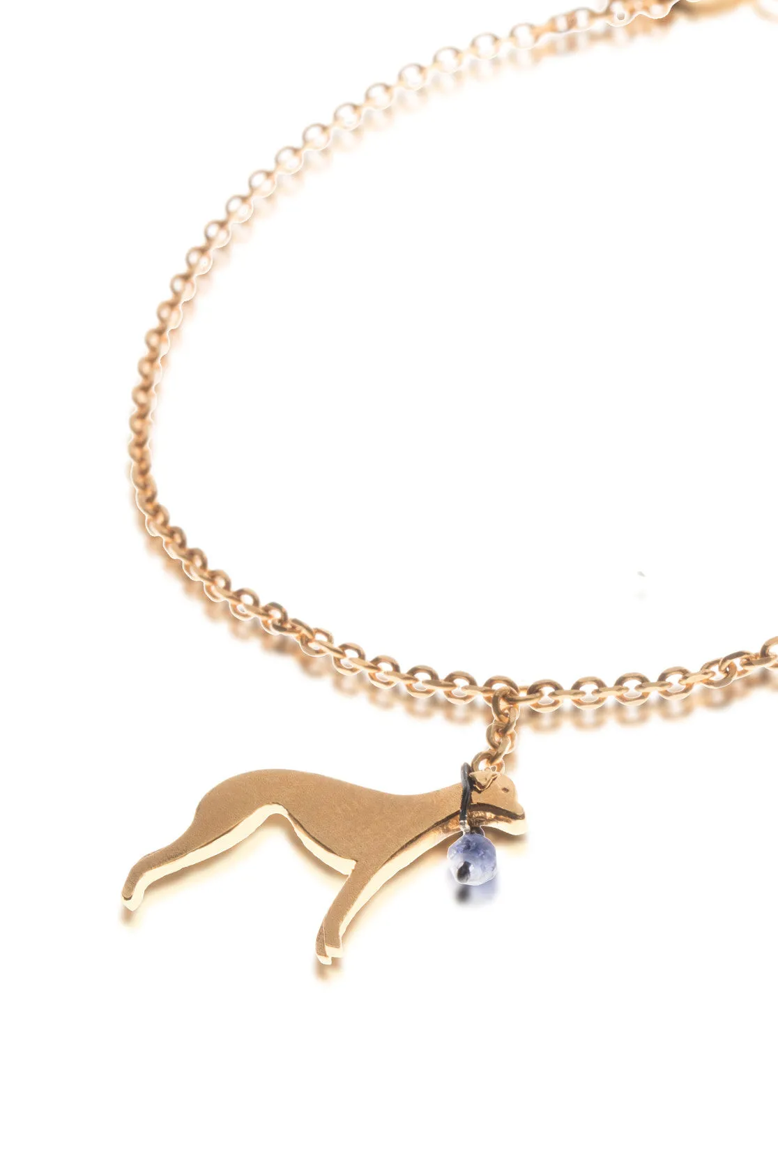 Whippet On A Lead Bracelet